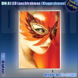 LED-Leuchtrahmen VITAdisplays® Klapprahmen machen sich auch gut als Leuchtrahmen