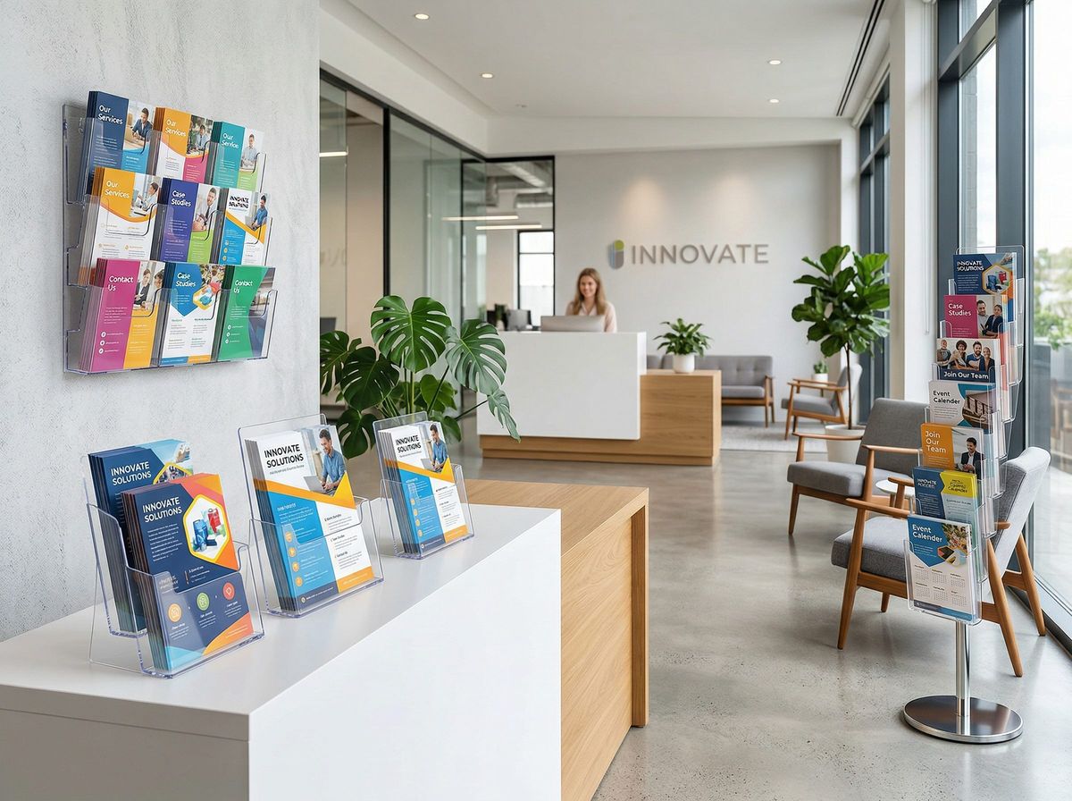 PLEXIGLAS® Zuschnitt für Displays – Prospekthalter und Aufsteller im Büro