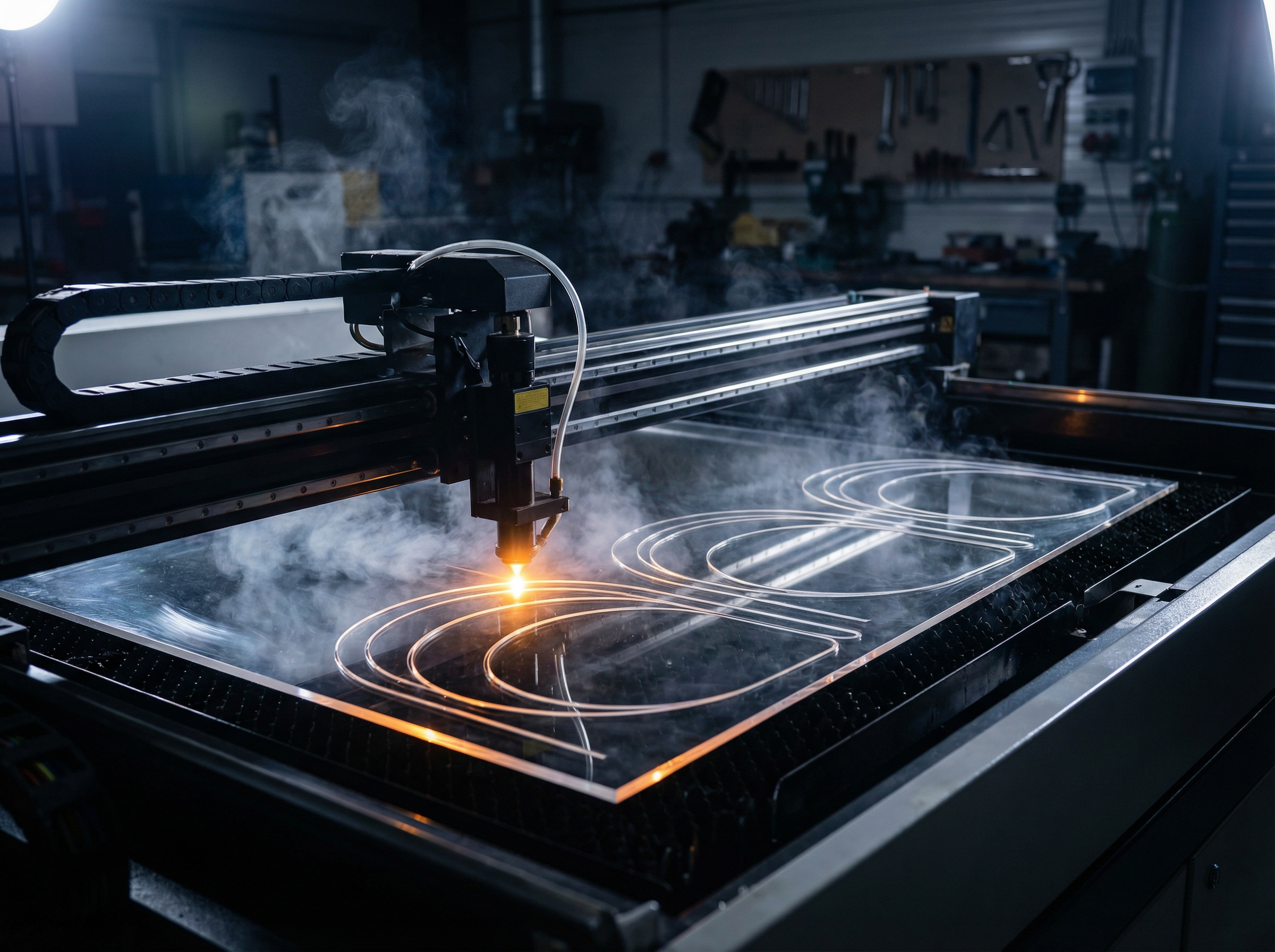 PLEXIGLAS Laserschneiden mit CO2-Laser für höchste Präzision und glänzend polierte Kanten