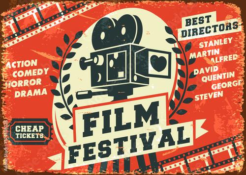 Grunge retro film festival