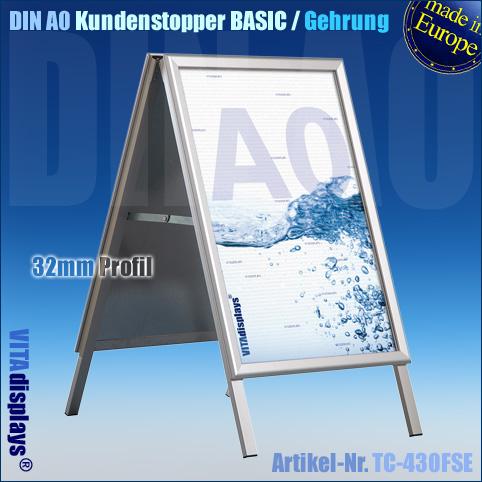 Kundenstopper DIN A0 (Gehrung)  B-WARE