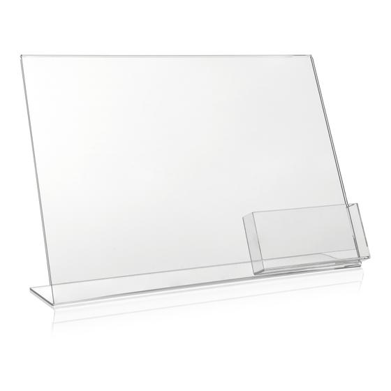 DIN A3 advertising stand / landscape + A6 landscape tray