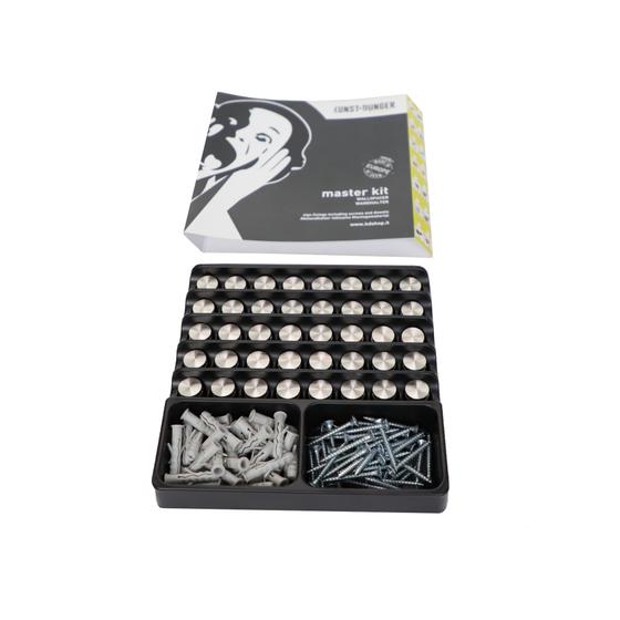 Abstandhalter aus Edelstahl ø 13 x 15 mm, 40er-Gebinde, für Glasschilder und bedruckte Platten