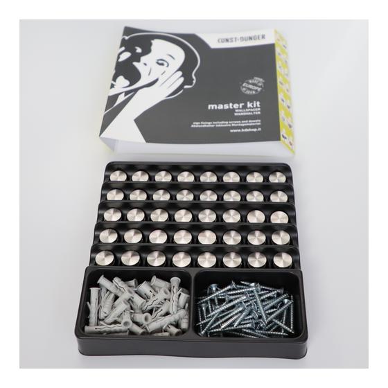 Abstandhalter aus Edelstahl ø 15 x 15 mm, 40er-Gebinde, für Glasschilder und bedruckte Platten