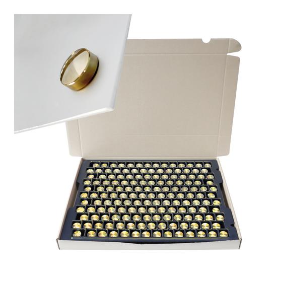 Abstandhalter für Schilder ø 15 mm in Gold, 154er-Gebinde, für Glasschilder und bedruckte Platten
