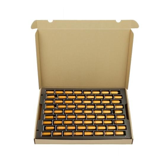 Abstandhalter mit Schraubsystem ø 23 x 30 mm in Gold, 72er-Gebinde, für Glasschilder und bedruckte Platten