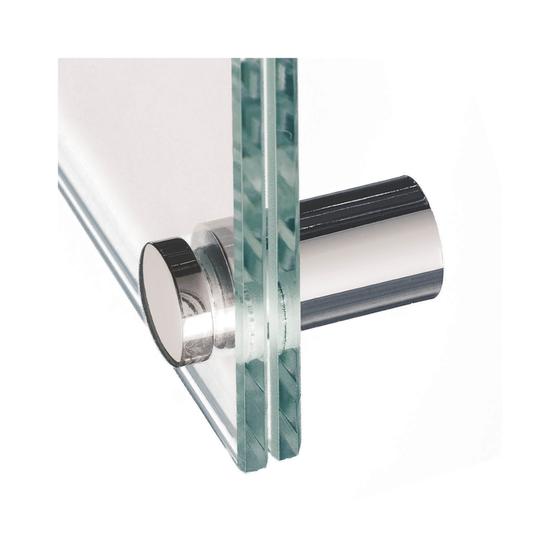 Abstandhalter zum Vormontieren in Chrom, 154er-Gebinde, für Glasschilder und bedruckte Platten