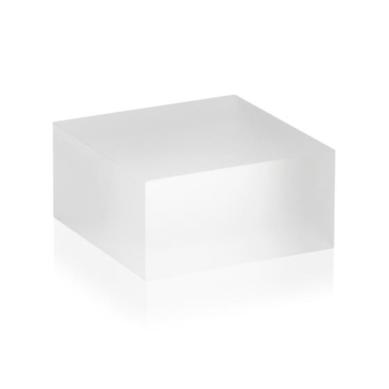 Acrylblock aus PLEXIGLAS® / satiniert (50x50x25 mm)