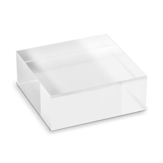 Acrylblock aus PLEXIGLAS® / transparent (50 x 50 x 20 mm)
