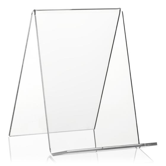 A6 book display / bookend made of 3.0 mm original PLEXIGLAS®.