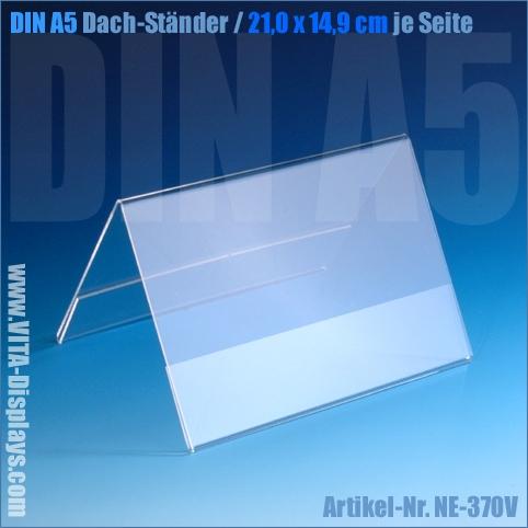 DIN A5 (beidseitig) Dachständer / V-Aufsteller