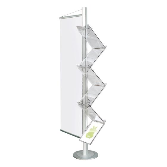 DIN A4 Messe-Display BANNER-FLASH / 5 Fächer