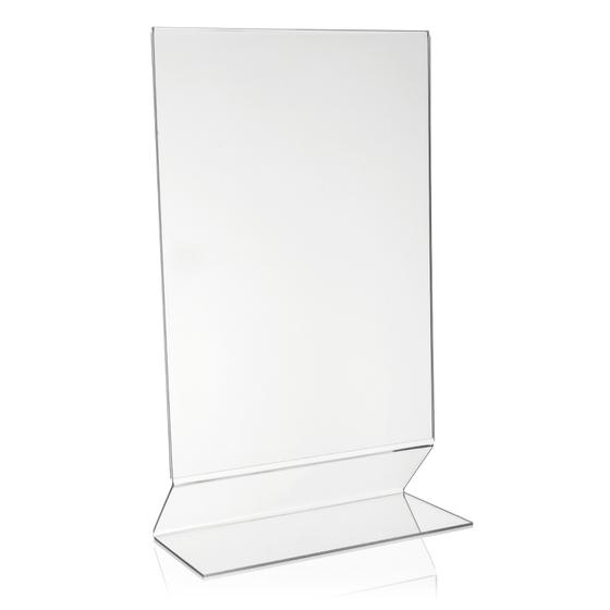 DIN A3 Werbe-Aufsteller / Z-Aufsteller (Z-Fuß) aus original PLEXIGLAS®