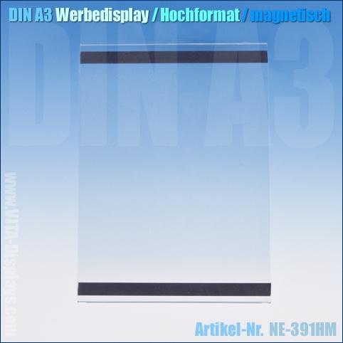 DIN A3 Werbedisplay / hängend (magnetisch)
