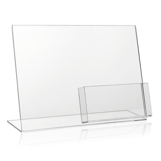 DIN A4 Werbeaufsteller / Quer + A6 Quer Fach