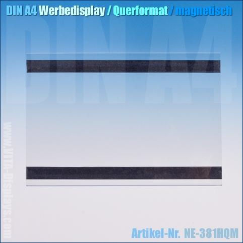 DIN A4 Werbedisplay / quer (magnetisch)