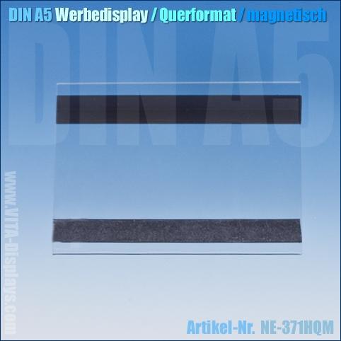 DIN A5 Werbedisplay / quer (magnetisch)