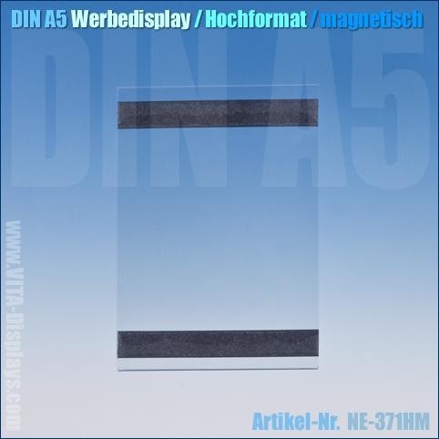 DIN A5 Werbe-Display / hängend (magnetisch)