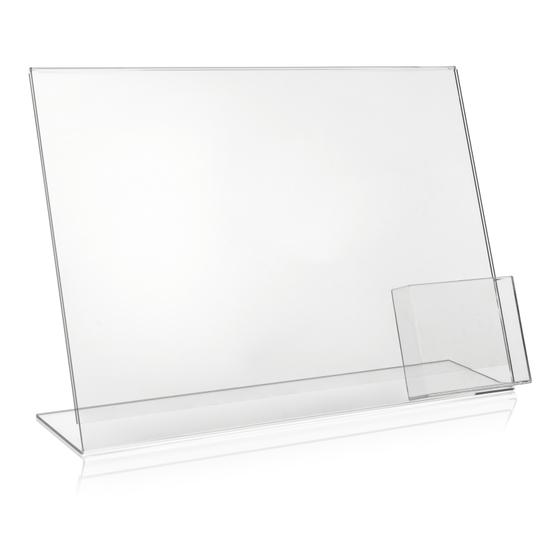 DIN A3 advertising stand / landscape + A6 / DL tray