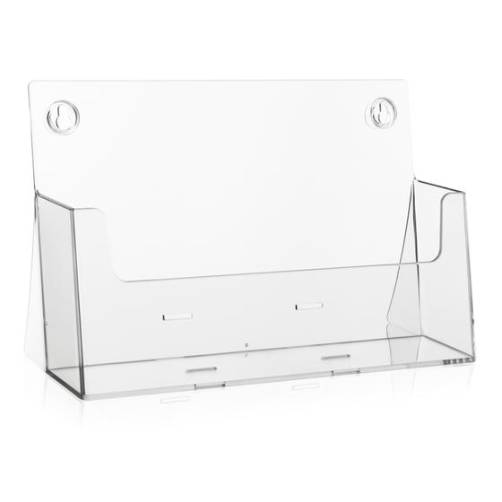 DIN A4 Prospektständer / Quer / Extra Fülltiefe