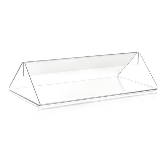 DIN A4 Schildhalter / Tischkartenhalter (Breite 210 mm) aus original PLEXIGLAS®