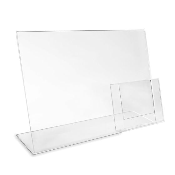 DIN A4 Werbeaufsteller / quer + A6 / DL Fach