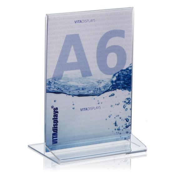 DIN A6 T-Ständer SOLUM aus Plexiglas®