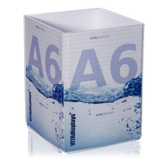 DIN A6 Viereck-Ständer / PLEXIGLAS®-Aufsteller