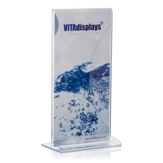 Tischaufsteller SOLUM PLEXIGLAS® DIN lang (T-Ständer)