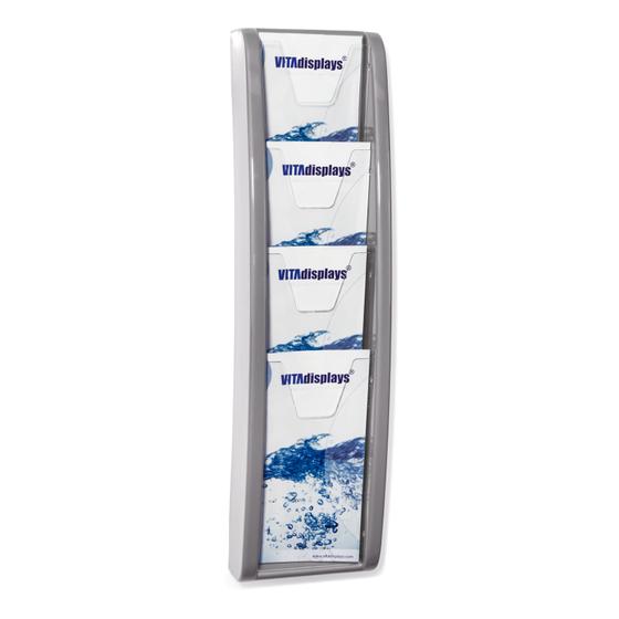 DIN lang Display / 4 Etg. / Wandmontage (Grau)