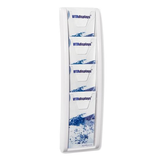 DIN lang Display / 4 Etg. / Wandmontage (Weiss)