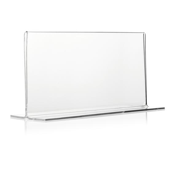 DIN lang DL Werbeaufsteller als T-Aufsteller (Quer) aus PLEXIGLAS®
