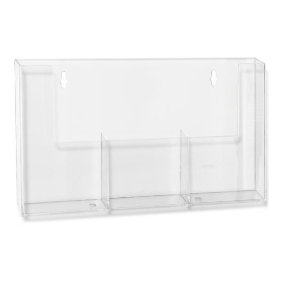 DL 1/3 A4 Prospekthalter / 3 Fächer / Wand