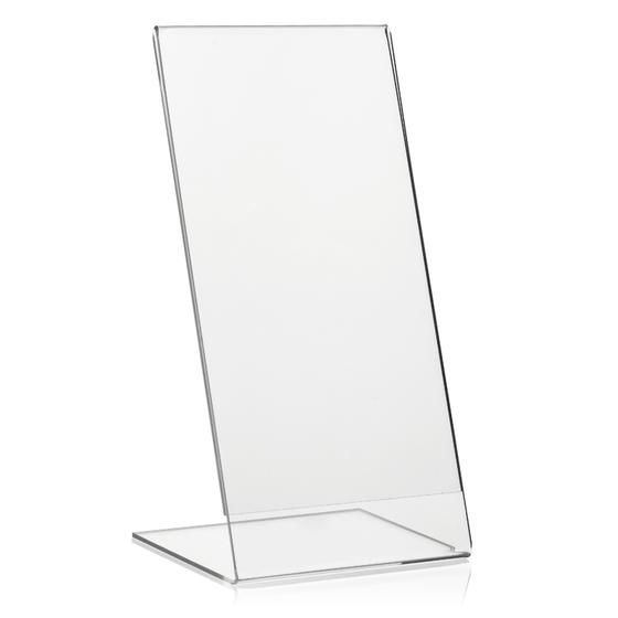 DL 1/3 A4 Werbeaufsteller / L-Ständer aus original PLEXIGLAS®