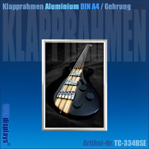 Klapprahmen Aluminium DIN A4 Silber (Gehrung, 15 mm)