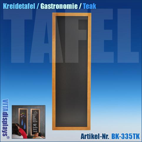 Kreidetafel Gastronomie Teak (56 x 170 cm)