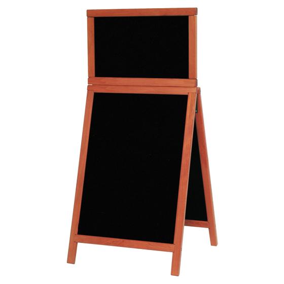 Kreidetafel Werbeaufsteller mit TOP-Schild (55x120cm)