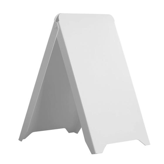 Kundenstopper aus Kunststoff / Höhe: 83 cm / bedruckbar
