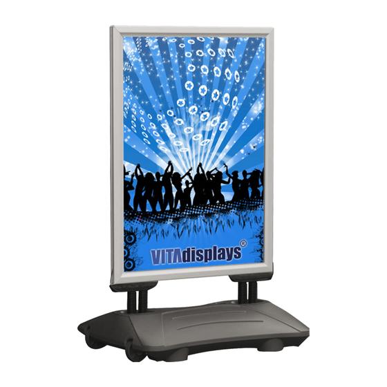 Kundenstopper WindPro® Plakatständer DIN A1 (graue Basis) Wetterfest