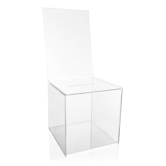 Gewinnspielbox (30×30×30cm) + DIN A3 Info-Schild