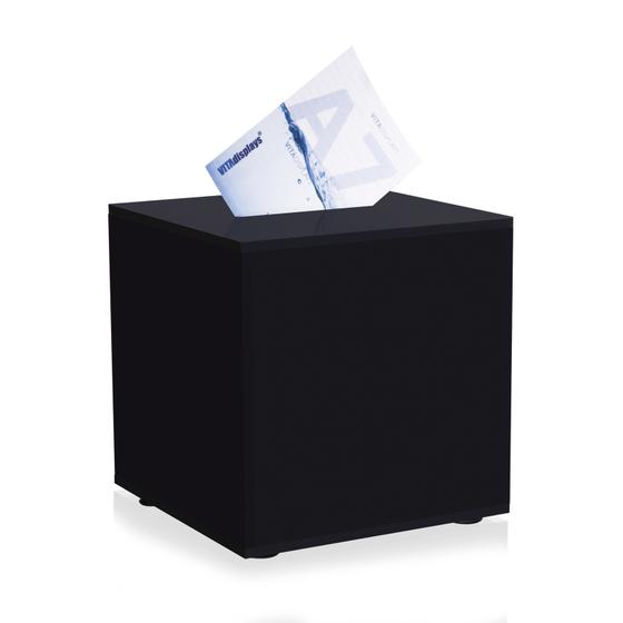 Losbox - Aktionsbox aus original PLEXIGLAS® (20x20 cm) schwarz