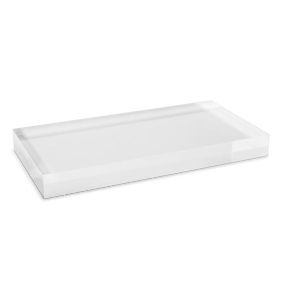 Acrylblock aus original PLEXIGLAS® / massiv und transparent (150 x 100 x 20 mm)