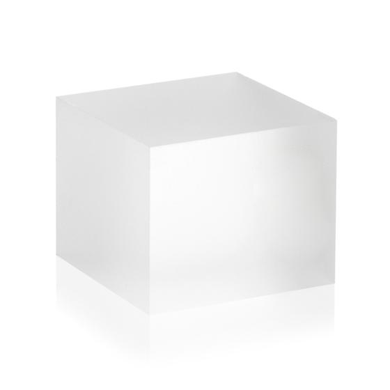Mattierter Acrylblock (50 x 50 x 40 mm)