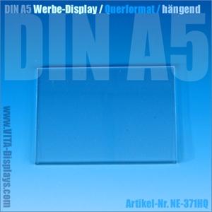 DIN A5 Werbedisplay / hängend / quer (OL)