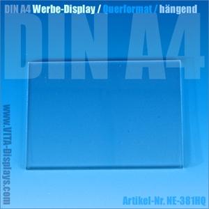 DIN A4 Werbedisplay / hängend / quer (OL)