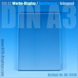Posterrahmen DIN A3 / Werbe-Display / hängend (OL)