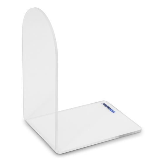 Original PLEXIGLAS® Buchstütze in 9 x 12 x 16 cm als Buchwinkel