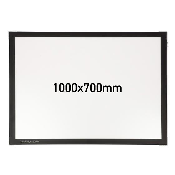 Plakatrahmen 1000 x 700 mm mit Magnetverschluss in anthrazit, hoch oder quer montierbar, ohne Werkzeug