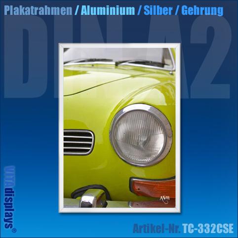 Poster frame aluminium DIN A2 silver (mitre, 20 mm)