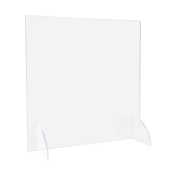 Spuckschutz (65 x 90 cm) als geschlossene Schutzwand und Schutzscheibe aus PLEXIGLAS®